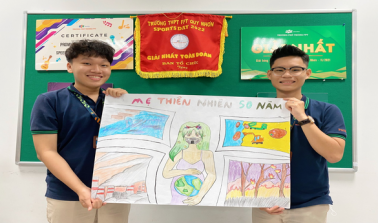 Biến giờ địa lý trở nên sống động cùng triển lãm tranh của học sinh FSchool Quy Nhơn