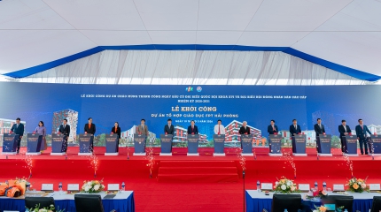 FPT khởi công tổ hợp giáo dục quy mô 5.800 HSSV tại Hải Phòng