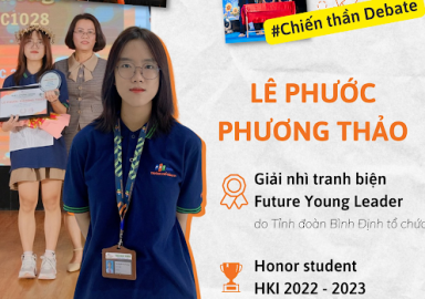 Lê Phước Phương Thảo - “Cô gái vàng trong làng tranh biện” ở FSchool Quy Nhơn